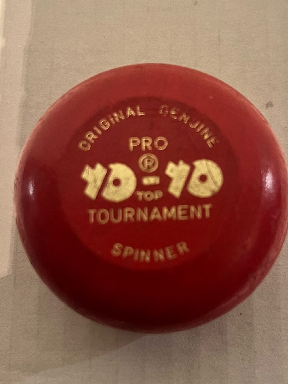 Vintage 1973 Wood Elfverson Pro Top Tournament Yo-Yo made in Swedan